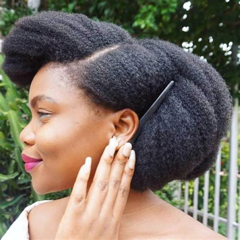 black natural hairstyles for medium hair